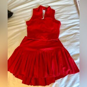 Gold Hinge Red Set (skirt and top)